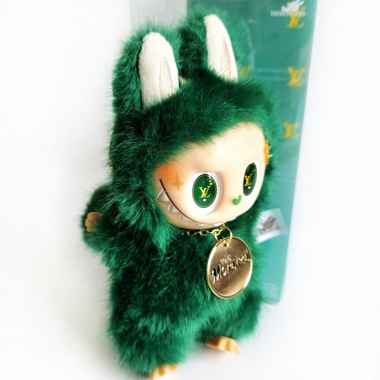 Коллекционная кукла «Labubu Monster Green Little Leader luxe»