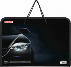 Папка для труда на молнии с ручками и органайзером для мальчиков «Car flash» - Фото 5