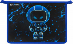 Папка для труда на молнии с органайзером для мальчиков «Evil robot» - Фото 4