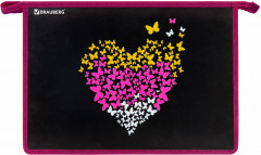 Папка для труда на молнии с органайзером для девочек «Shining heart» - Фото 4