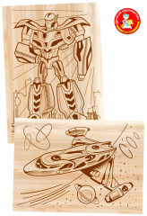 Доски для выжигания «Трансформер и космический корабль» - Фото 13