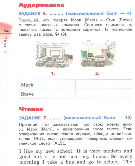 Английский язык. 4 класс. Диагностические работы