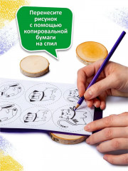 Набор для выжигания по дереву «Зайка, пёсик и киса» - Фото 5