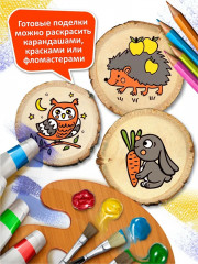 Набор для выжигания по дереву «Сова, зайка, ёжик» - Фото 12