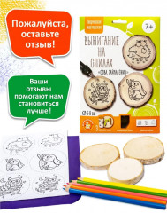 Набор для выжигания по дереву «Сова, зайка, ёжик» - Фото 15