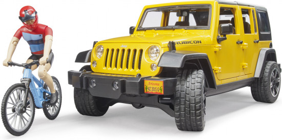 Внедорожник c велосипедистом и фигуркой «Wrangler Rubicon Unlimited»