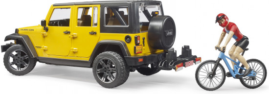 Внедорожник c велосипедистом и фигуркой «Wrangler Rubicon Unlimited»
