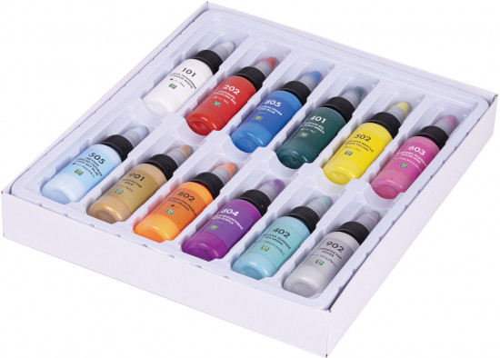 Набор красок акриловых для флюид-арта «Fluid Art Pouring Paint»