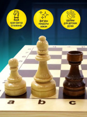 Игра настольная «Шахматы гроссмейстерские» - Фото 4