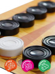 Набор настольных игр «Шашки, шахматы, нарды» - Фото 2