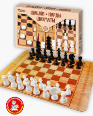 Набор настольных игр «Шашки, шахматы, нарды» - Фото 7