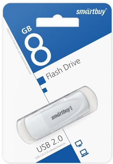 Флеш-накопитель USB Smartbuy SB008GB2SCW