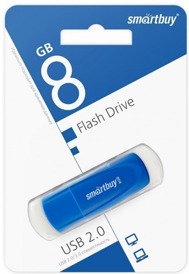 Флеш-накопитель USB Smartbuy SB008GB2SCB