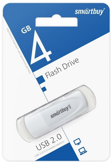 Флеш-накопитель USB Smartbuy SB004GB2SCW