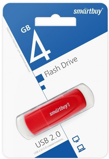 Флеш-накопитель USB Smartbuy SB004GB2SCR