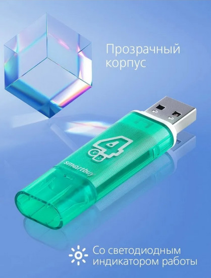 Флеш-накопитель USB Smartbuy SB4GBGS-G