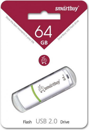 Флеш-накопитель USB Smartbuy SB64GBCRW-W