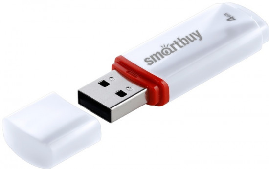Флеш-накопитель USB Smartbuy SB4GBCRW-W