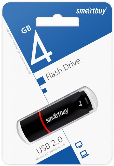 Флеш-накопитель USB Smartbuy SB4GBCRW-K