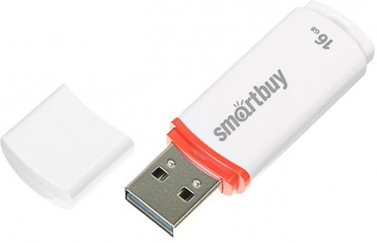 Флеш-накопитель USB Smartbuy SB16GBCRW-W