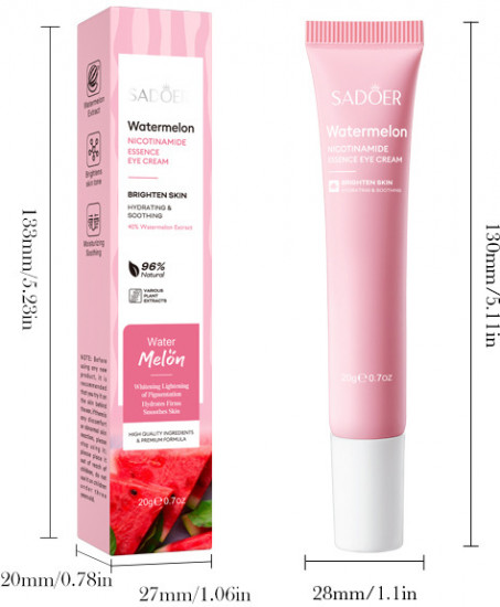 Крем для кожи вокруг глаз с экстрактом арбуза и ниацинамидом «Watermelon Eye Cream»