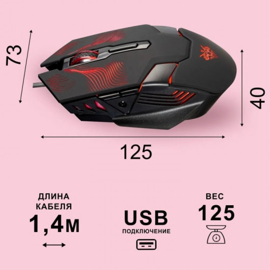 Мышь проводная Smartbuy SBM-743G-K