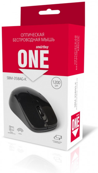Мышь беспроводная Smartbuy One SBM-358AG-K