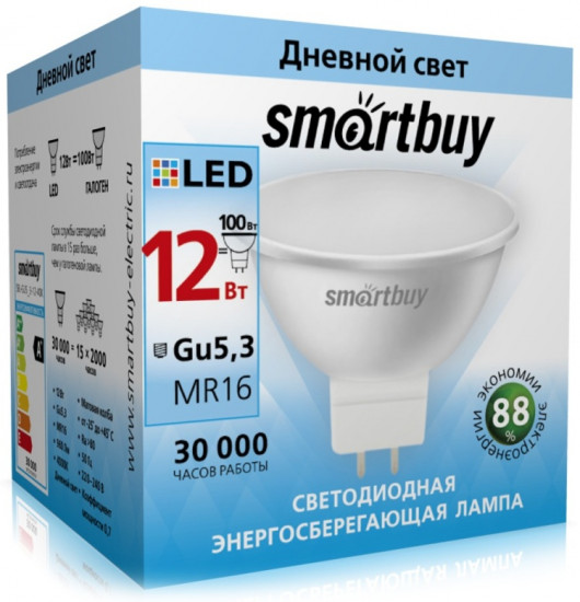 Cветодиодная лампа Smartbuy LED Gu5