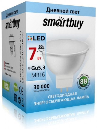 Cветодиодная лампа Smartbuy LED Gu5