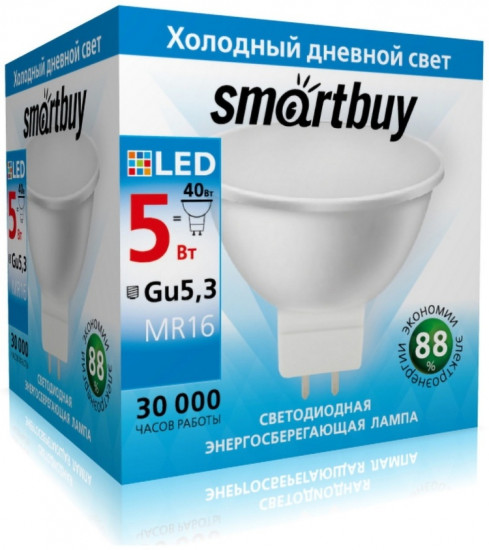 Cветодиодная лампа Smartbuy LED Gu5