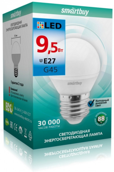 Светодиодная лампа Smartbuy LEDG45 E27