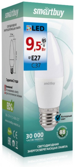 Светодиодная лампа Smartbuy LED C37 E27
