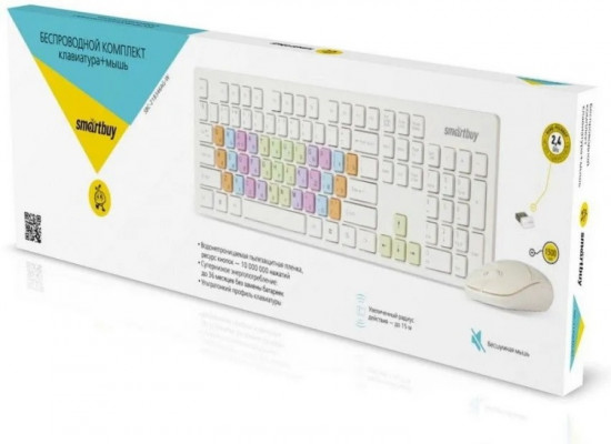 Клавиатура с мышью Smartbuy SBC-218346AG-W