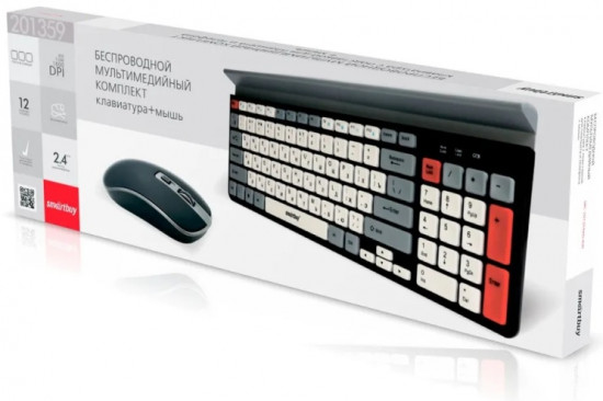 Клавиатура с мышью Smartbuy SBC-201359AG-KW
