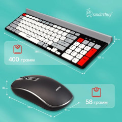 Клавиатура с мышью SBC-201359AG-KW - Фото 8