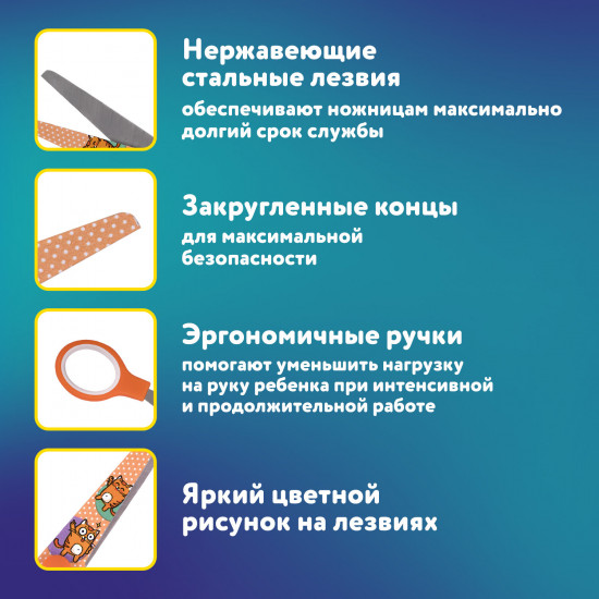 Ножницы детские «Котики»