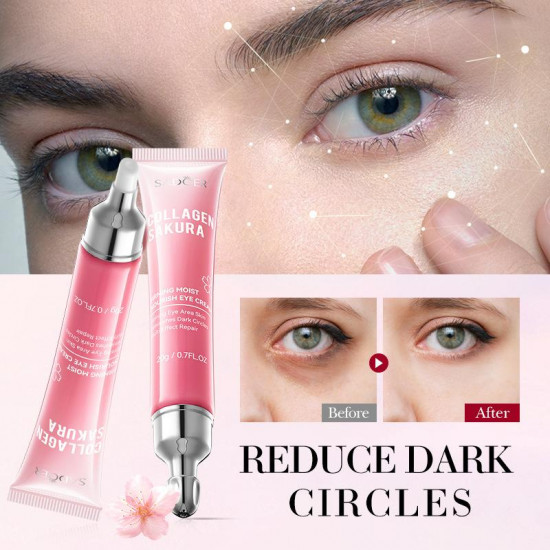 Крем для кожи вокруг глаз с коллагеном и экстрактом сакуры «Sakura Collagen Eye Cream»