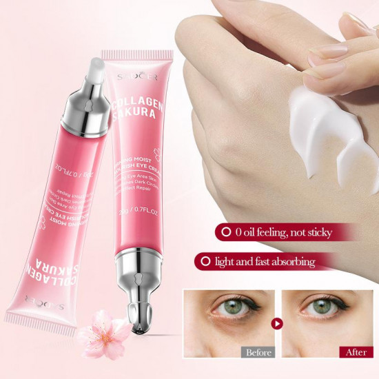 Крем для кожи вокруг глаз с коллагеном и экстрактом сакуры «Sakura Collagen Eye Cream»