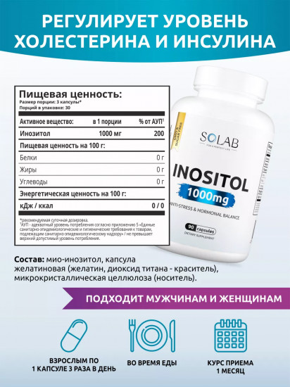 Капсулы «Инозитол. Inositol»