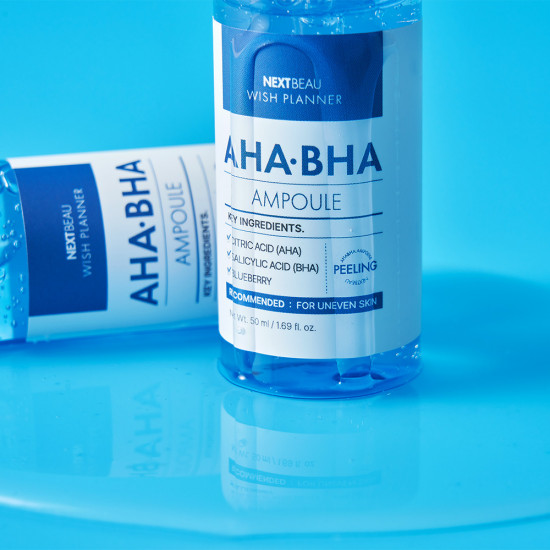 Сыворотка для лица с AHA, BHA кислотами отшелушивающая «AHA, BHA Ampoule»
