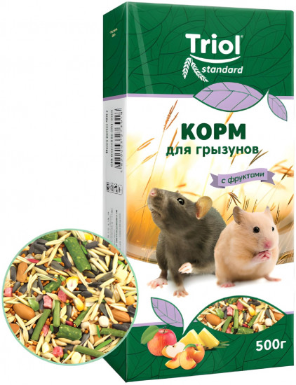 Корм для грызунов с фруктами