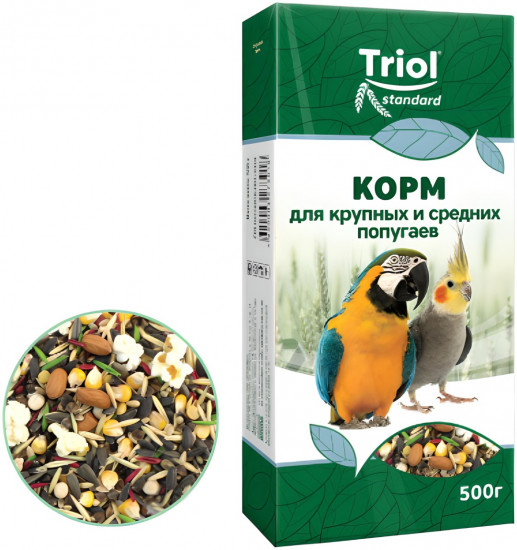 Корм для крупных и средних попугаев