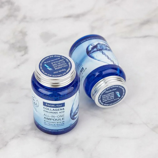 Сыворотка для лица с гиалуроновой кислотой и коллагеном «All In One Collagen and Hyaluronic Ampoule»