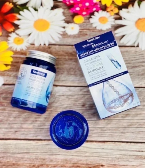 Сыворотка для лица с гиалуроновой кислотой и коллагеном «All In One Collagen and Hyaluronic Ampoule»