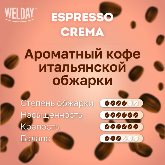 Кофе жареный в зернах «Espresso Crema»