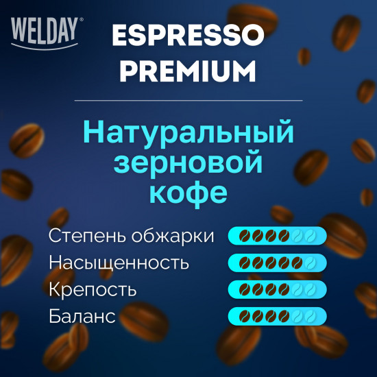 Кофе жареный в зернах «Espresso Premium»