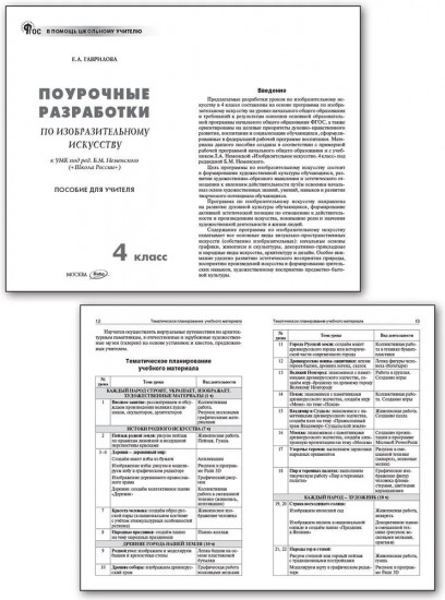 Поурочные разработки по изобразительному искусству. 4 класс