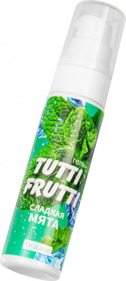Гель-смазка со вкусом сладкой мяты «Tutti-Frutti»