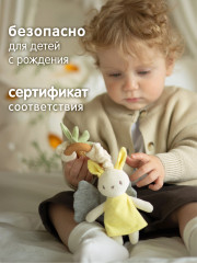 Игрушка-погремушка подвесная в коляску «Зайка» - Фото 4