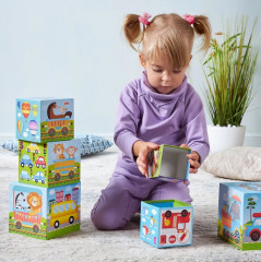 Пирамидка из кубиков «Транспорт» - Фото 7